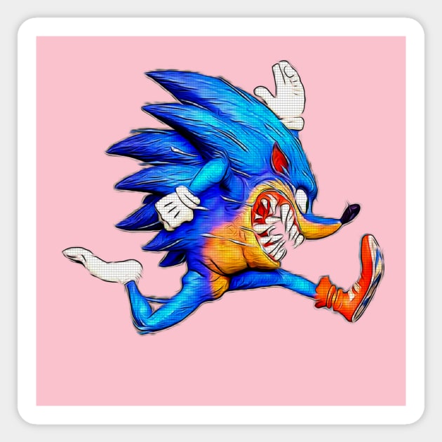 sonic art Sticker by arxitrav